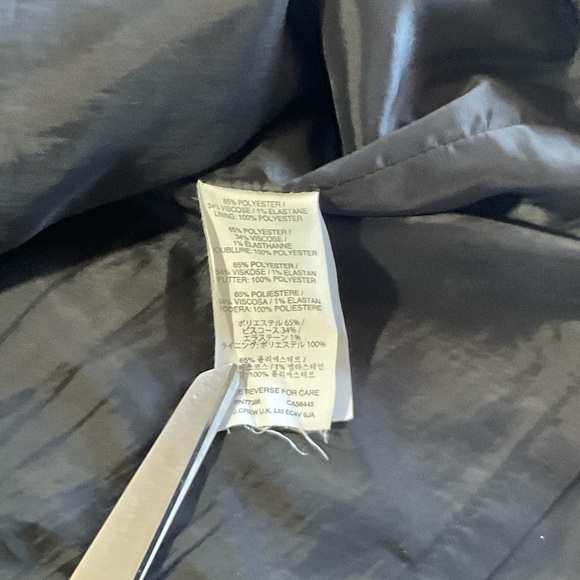 J. Crew Dress Womens Size 6 Petite black Back zip up 3/4 sleeve Knee Length - Picture 9 of 9